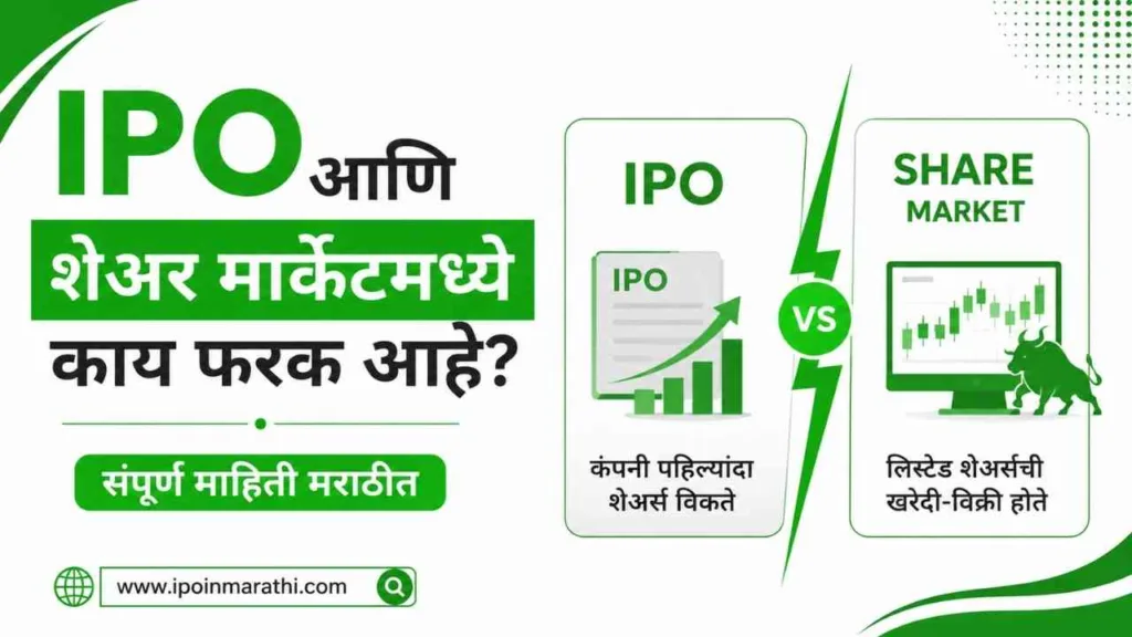 ipo vs share market in marathi
